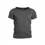 Abel Wide Neck Light Tee, Washed Black