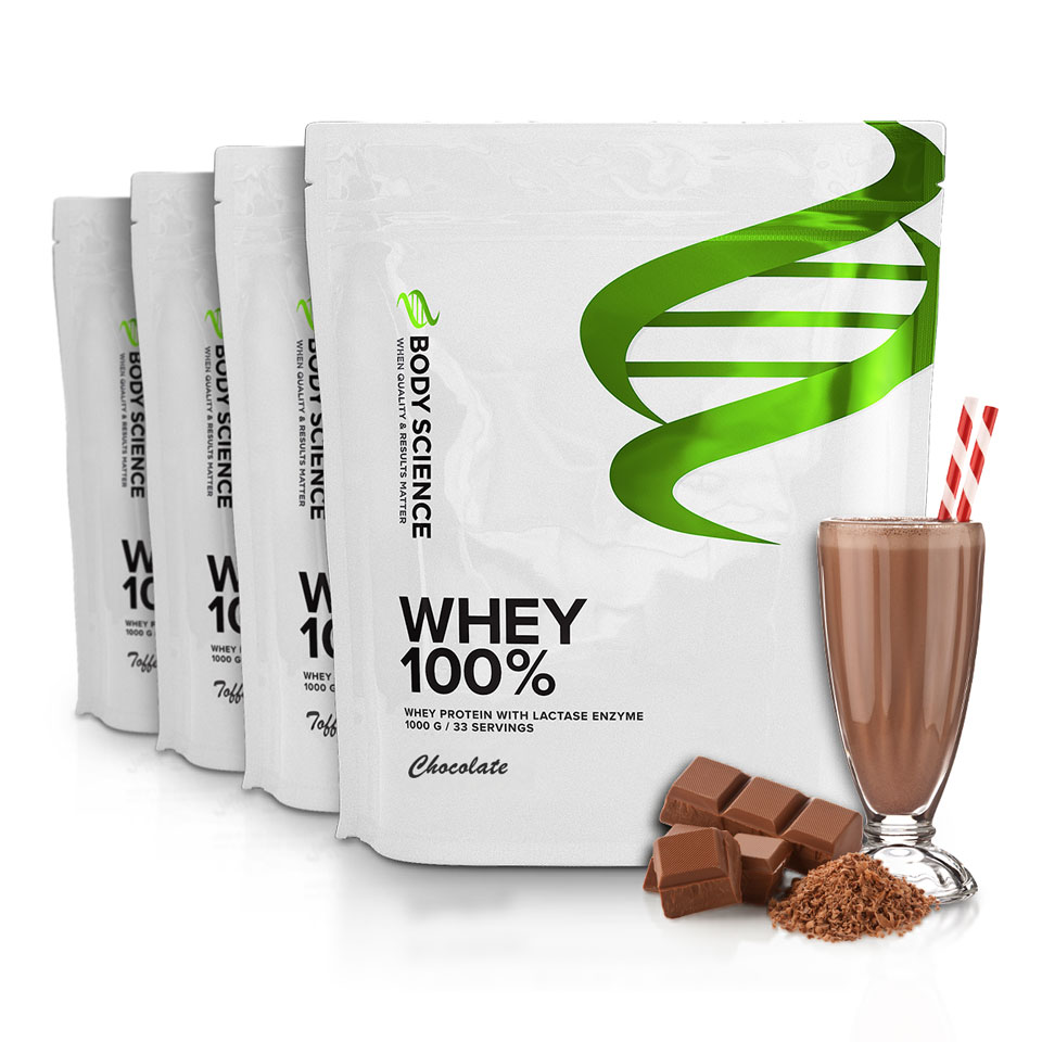 4 st Body Science Whey 100%