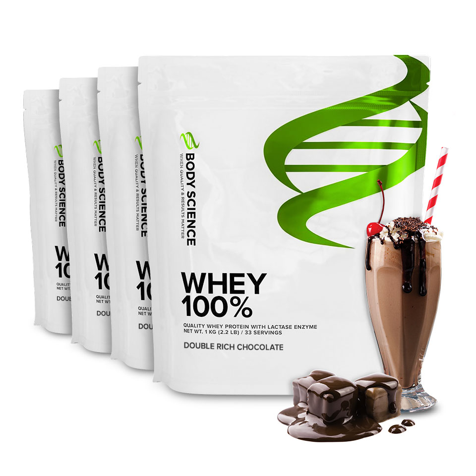 4 stk Whey 100%