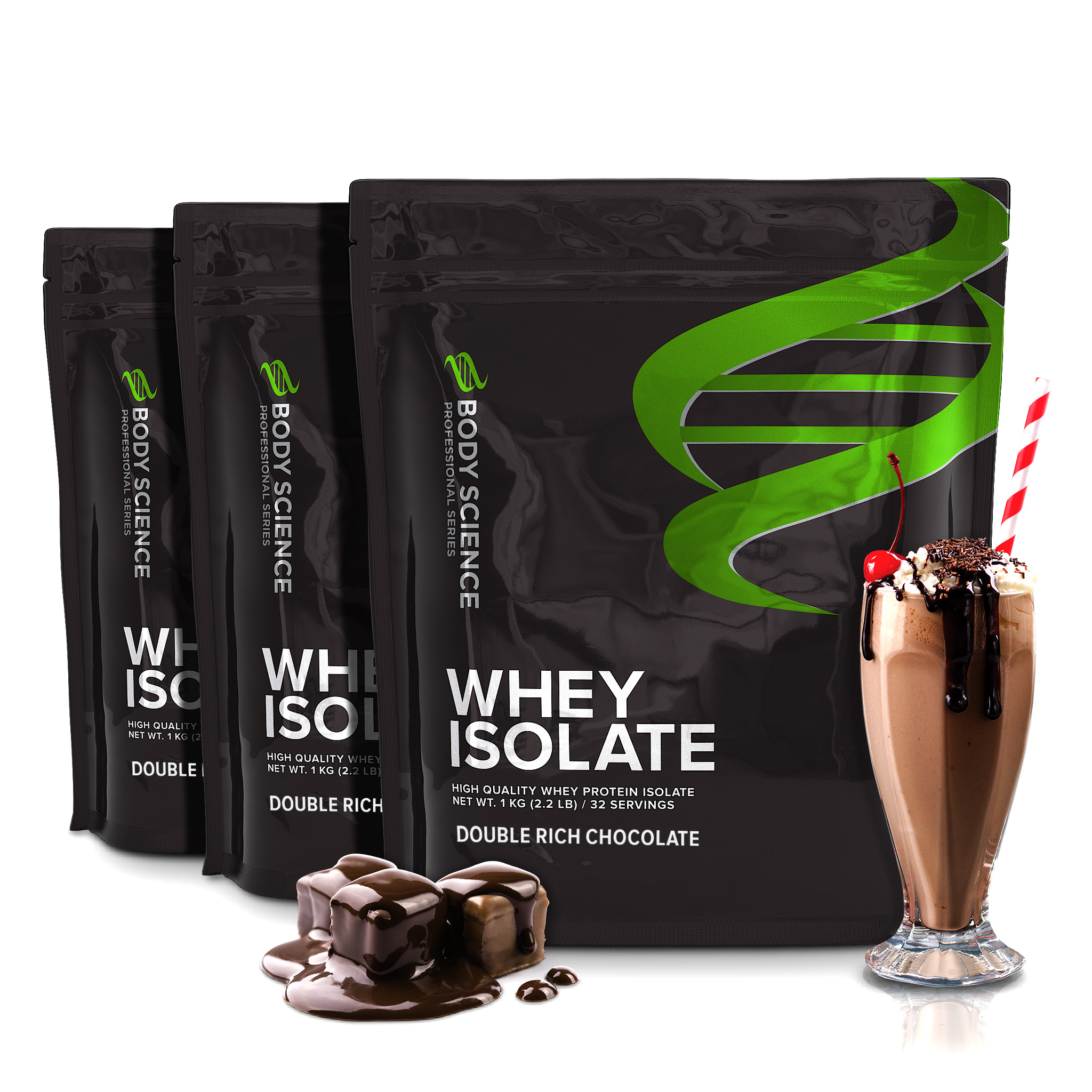 Whey Isolate, 3 stk