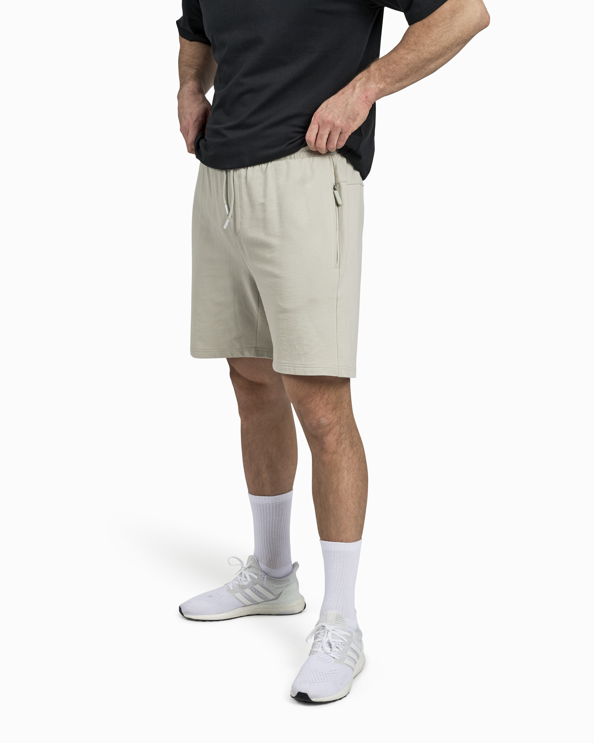 Joggers Shorts, Warm Grey