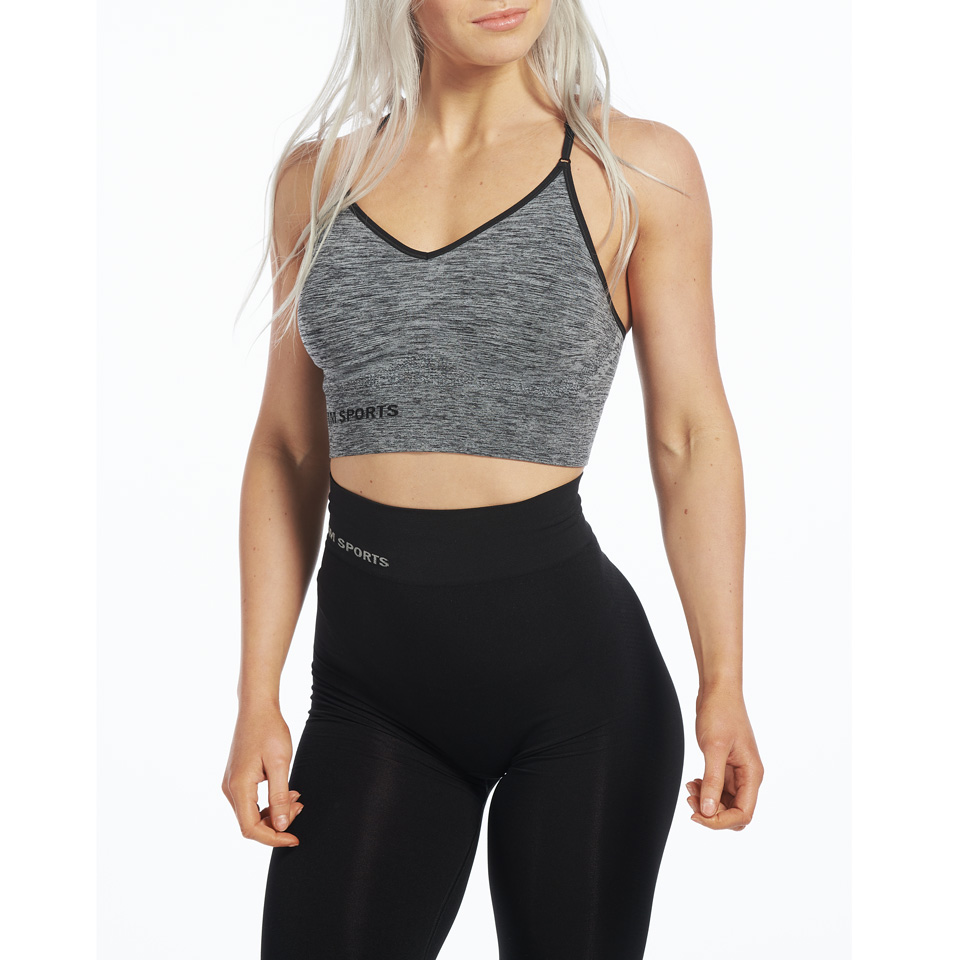 Seamless Bra Carol, Grey Melange
