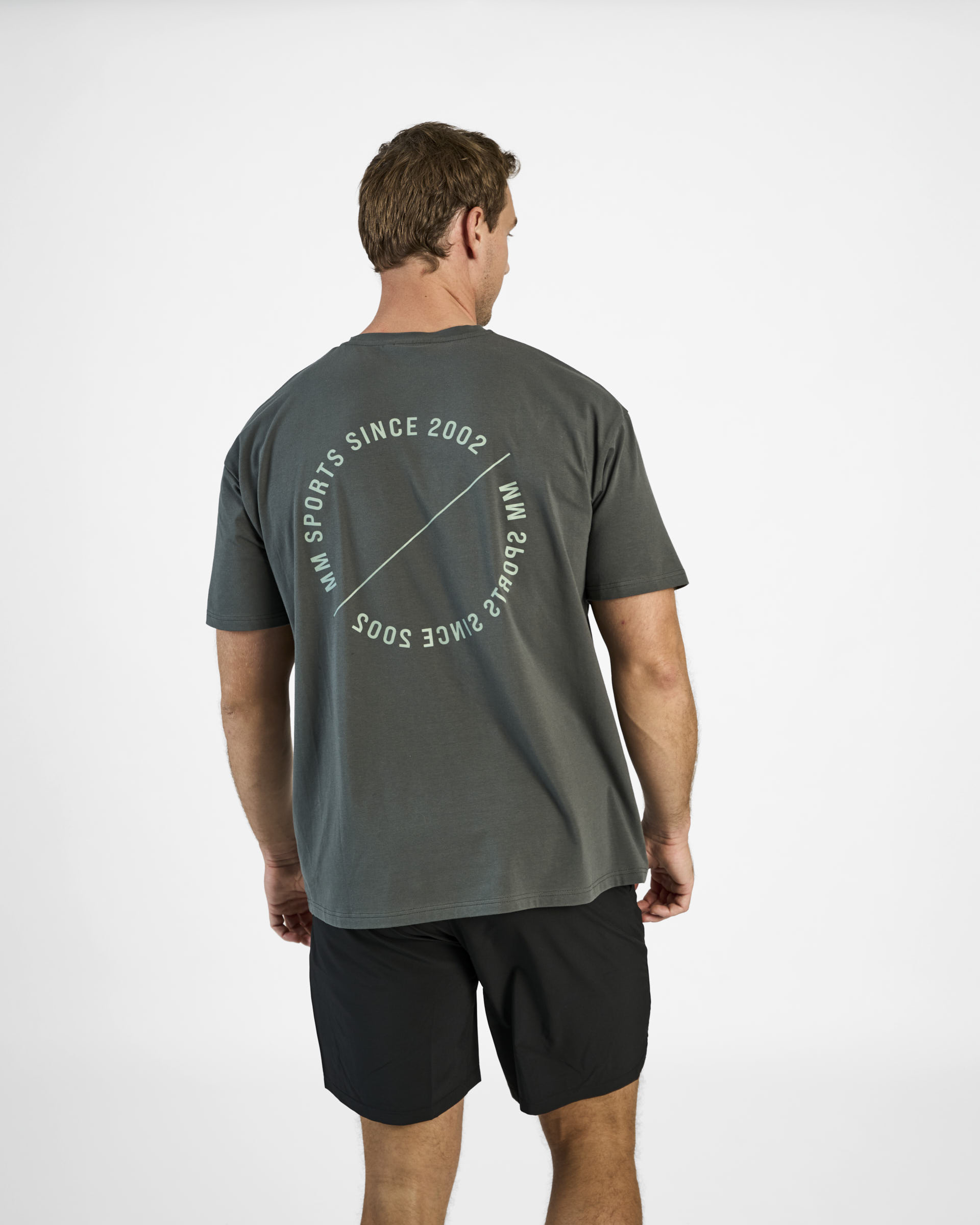 Oversized T-shirt Emblem, Faded Green
