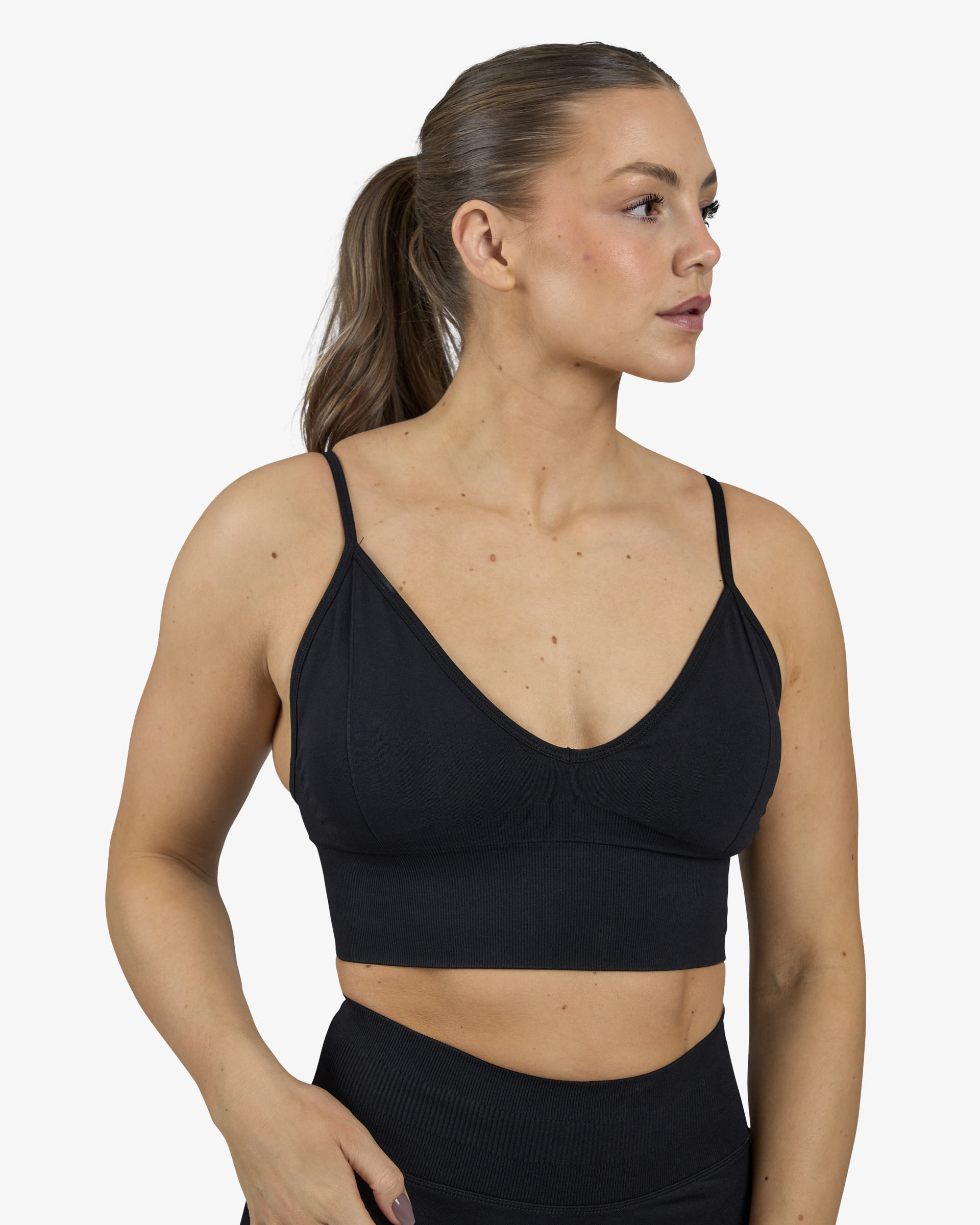 Seamless Bra V-shape, Black
