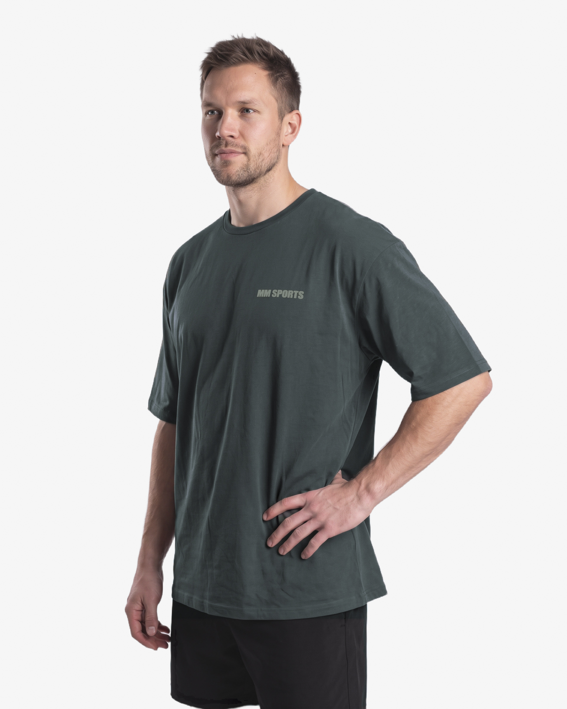 Oversize Hardcore T-Shirt, DK Green