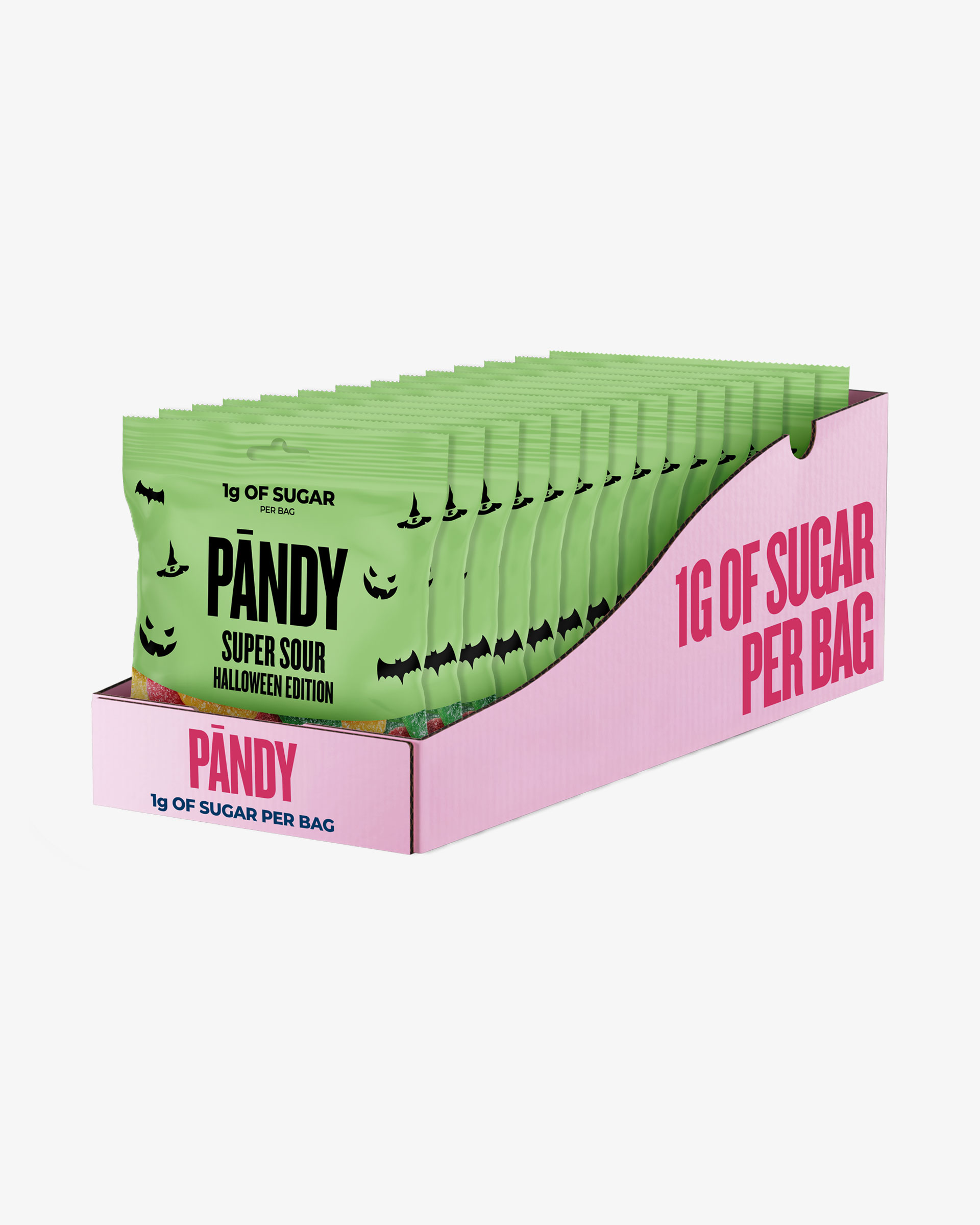 Candy Super Sour Halloween Edition - 14 stk hel kasse