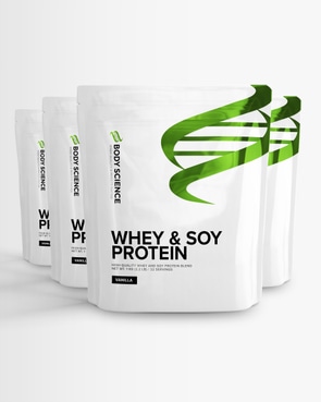 4 stk Whey & Soy Protein 