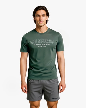 MM Sports Workout T-shirt Varsity, Faded Green