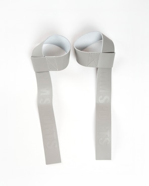 MM Sports Lifting Straps Leather, Smoked Grey