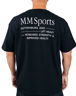 MM Sports Oversized T-Shirt EST 2002, Black