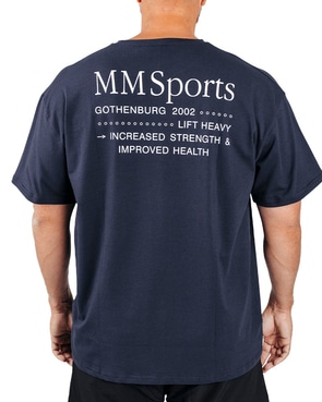 MM Sports Oversized T-Shirt EST 2002, Iron Blue