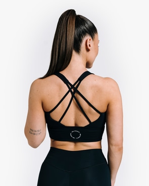 Workout Sports Bra, Black