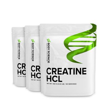 3 stk Creatine HCl - kreatinhydroklorid  
