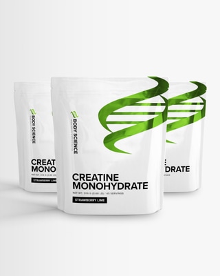 3 stk Creatine Monohydrate - smagstilsat kreatin