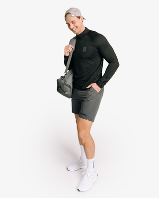 MM Sports Half Zip Shirt, Black