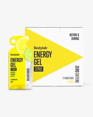 Energy Gel, Citrus (Zero Caffeine) - 12 stk hel kasse