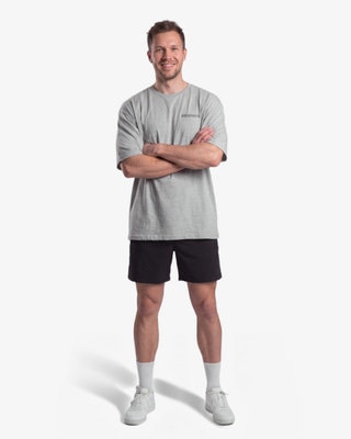 MM Sports Oversize Hardcore T-Shirt, Light Grey