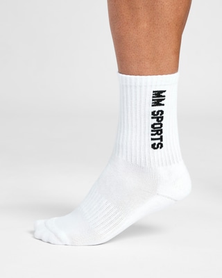 Mid-Cut Socks 3-Pack, White