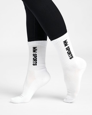 Mid-Cut Socks 3-Pack, White