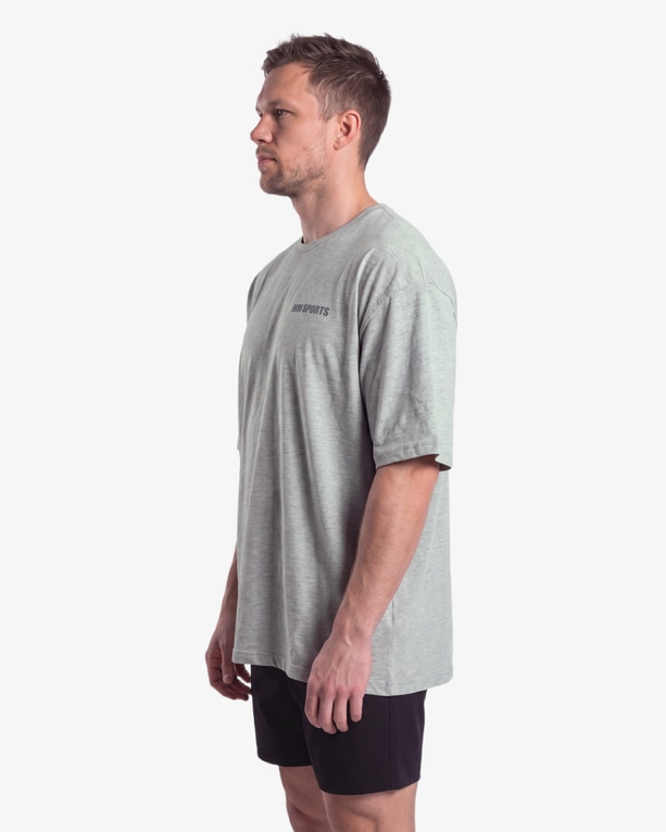 MM Sports Oversize Hardcore T-Shirt, Light Grey
