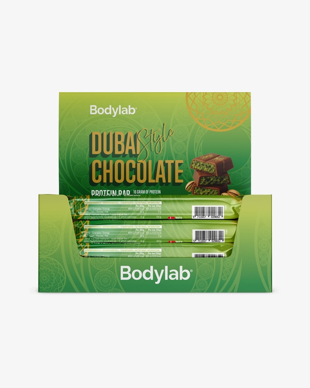 Dubai Style Protein Bar – 12 stk hel æske