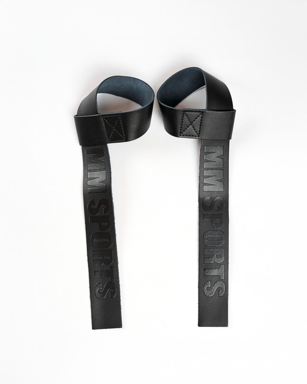 Lifting Straps Leather, Black
