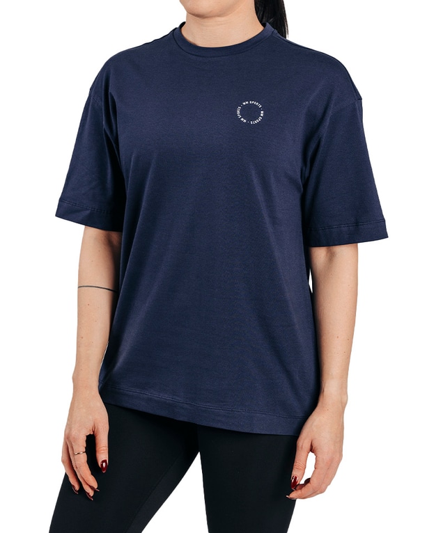 Oversized T-shirt Woman, Iron Blue