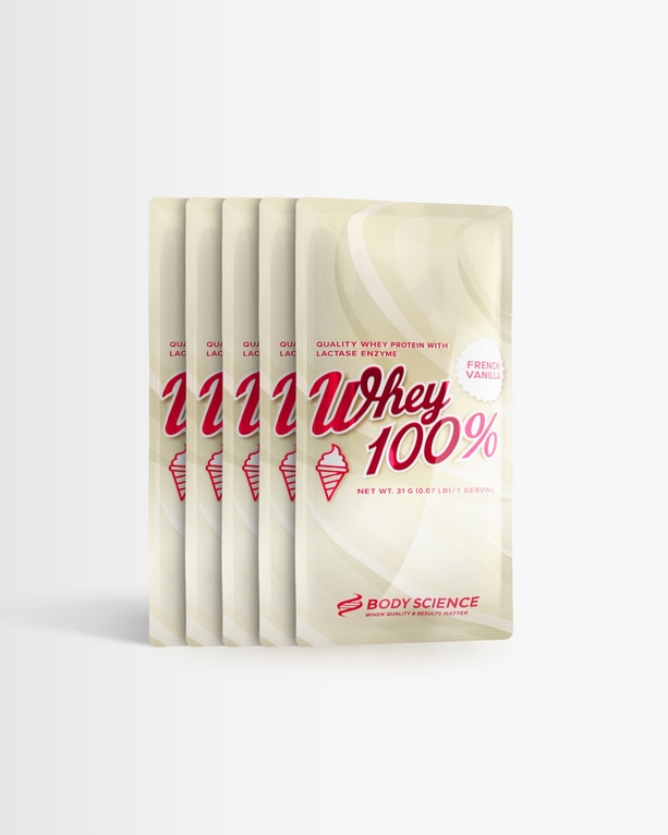 5 stk Whey 100% - Portionspose