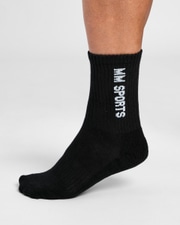 Mid-Cut Socks 3-Pack, Black